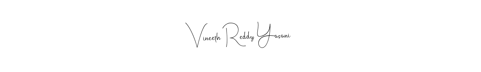 How to Draw Vineeth Reddy Yasani signature style? Andilay-7BmLP is a latest design signature styles for name Vineeth Reddy Yasani. Vineeth Reddy Yasani signature style 4 images and pictures png