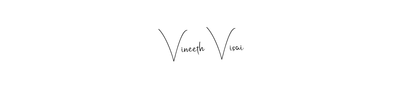 Vineeth Visai stylish signature style. Best Handwritten Sign (Andilay-7BmLP) for my name. Handwritten Signature Collection Ideas for my name Vineeth Visai. Vineeth Visai signature style 4 images and pictures png