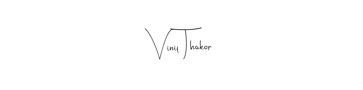 Here are the top 10 professional signature styles for the name Vinil Thakor. These are the best autograph styles you can use for your name. Vinil Thakor signature style 4 images and pictures png