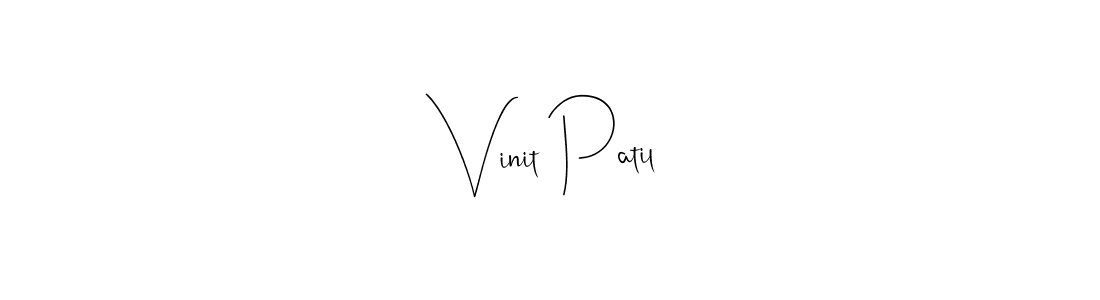 Design your own signature with our free online signature maker. With this signature software, you can create a handwritten (Andilay-7BmLP) signature for name Vinit Patil. Vinit Patil signature style 4 images and pictures png