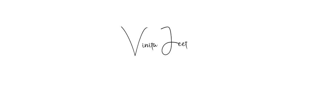 How to make Vinita Jeet signature? Andilay-7BmLP is a professional autograph style. Create handwritten signature for Vinita Jeet name. Vinita Jeet signature style 4 images and pictures png