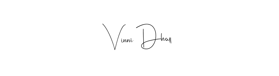 Also You can easily find your signature by using the search form. We will create Vinni Dhall name handwritten signature images for you free of cost using Andilay-7BmLP sign style. Vinni Dhall signature style 4 images and pictures png