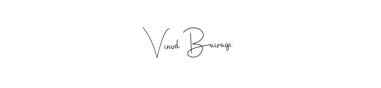 Also we have Vinod Bairagi name is the best signature style. Create professional handwritten signature collection using Andilay-7BmLP autograph style. Vinod Bairagi signature style 4 images and pictures png