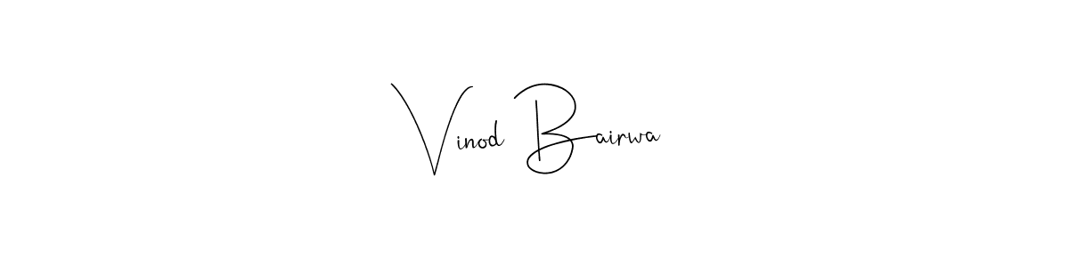 Use a signature maker to create a handwritten signature online. With this signature software, you can design (Andilay-7BmLP) your own signature for name Vinod Bairwa. Vinod Bairwa signature style 4 images and pictures png