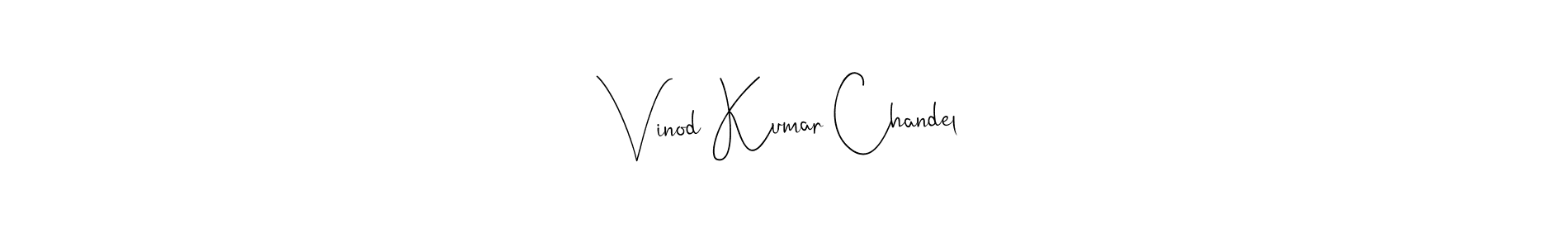 You should practise on your own different ways (Andilay-7BmLP) to write your name (Vinod Kumar Chandel) in signature. don't let someone else do it for you. Vinod Kumar Chandel signature style 4 images and pictures png