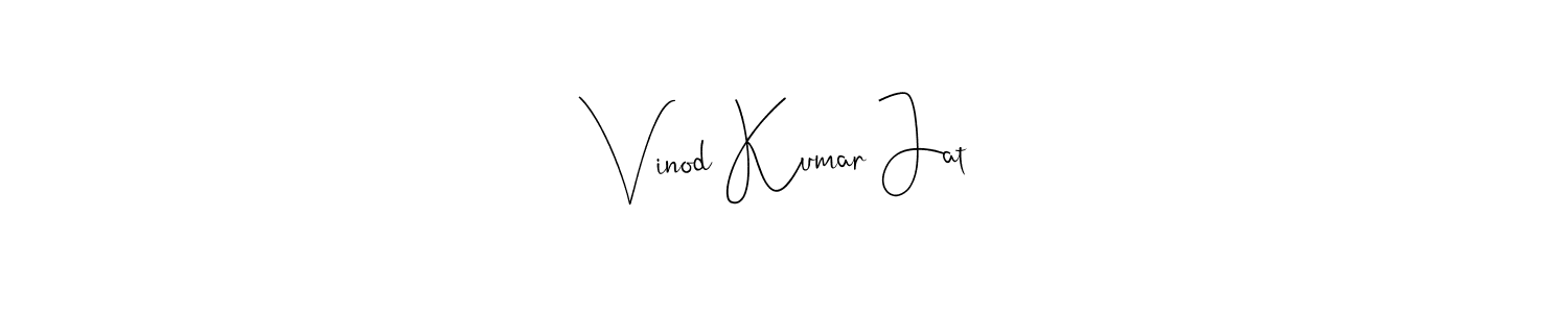 You should practise on your own different ways (Andilay-7BmLP) to write your name (Vinod Kumar Jat) in signature. don't let someone else do it for you. Vinod Kumar Jat signature style 4 images and pictures png