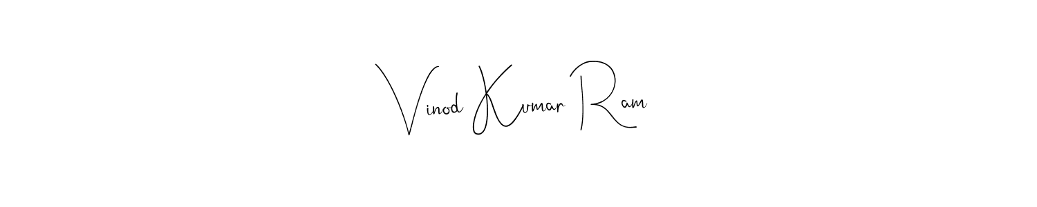 Vinod Kumar Ram stylish signature style. Best Handwritten Sign (Andilay-7BmLP) for my name. Handwritten Signature Collection Ideas for my name Vinod Kumar Ram. Vinod Kumar Ram signature style 4 images and pictures png