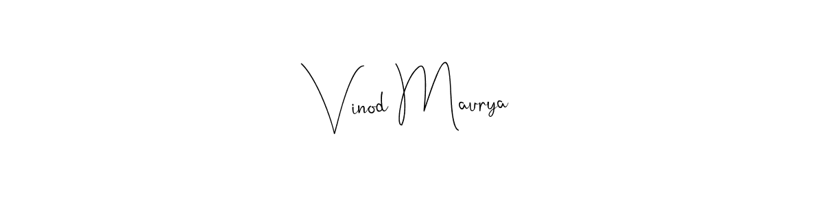 The best way (Andilay-7BmLP) to make a short signature is to pick only two or three words in your name. The name Vinod Maurya include a total of six letters. For converting this name. Vinod Maurya signature style 4 images and pictures png