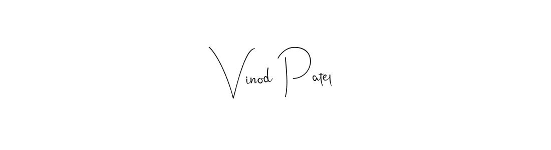 Vinod Patel stylish signature style. Best Handwritten Sign (Andilay-7BmLP) for my name. Handwritten Signature Collection Ideas for my name Vinod Patel. Vinod Patel signature style 4 images and pictures png