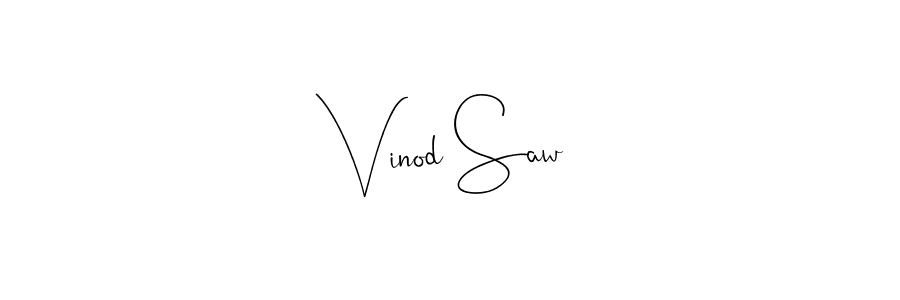 Use a signature maker to create a handwritten signature online. With this signature software, you can design (Andilay-7BmLP) your own signature for name Vinod Saw. Vinod Saw signature style 4 images and pictures png