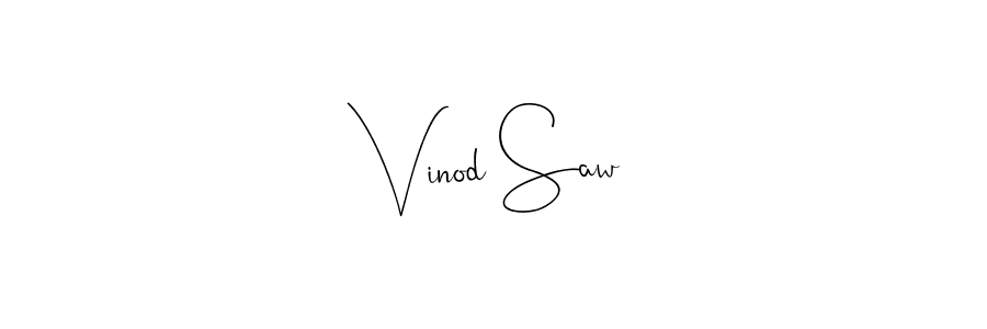 Use a signature maker to create a handwritten signature online. With this signature software, you can design (Andilay-7BmLP) your own signature for name Vinod Saw. Vinod Saw signature style 4 images and pictures png