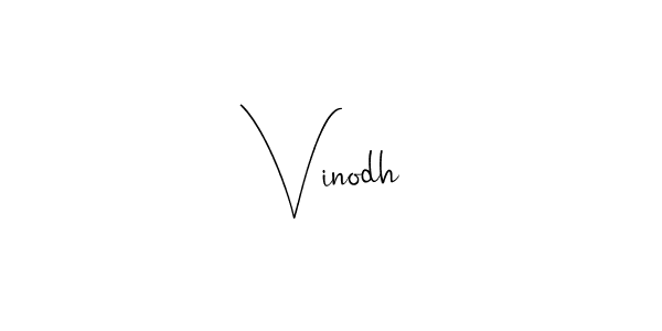 Use a signature maker to create a handwritten signature online. With this signature software, you can design (Andilay-7BmLP) your own signature for name Vinodh. Vinodh signature style 4 images and pictures png