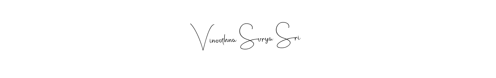 Use a signature maker to create a handwritten signature online. With this signature software, you can design (Andilay-7BmLP) your own signature for name Vinoothna Surya Sri. Vinoothna Surya Sri signature style 4 images and pictures png
