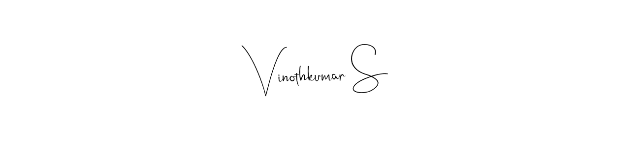 Make a beautiful signature design for name Vinothkumar S. Use this online signature maker to create a handwritten signature for free. Vinothkumar S signature style 4 images and pictures png