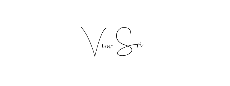 Also You can easily find your signature by using the search form. We will create Vinu Sri name handwritten signature images for you free of cost using Andilay-7BmLP sign style. Vinu Sri signature style 4 images and pictures png