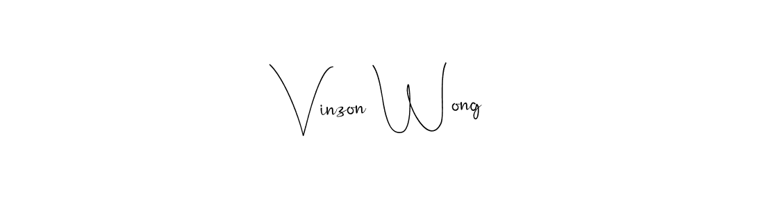Also You can easily find your signature by using the search form. We will create Vinzon Wong name handwritten signature images for you free of cost using Andilay-7BmLP sign style. Vinzon Wong signature style 4 images and pictures png