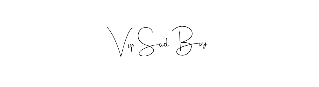 Also You can easily find your signature by using the search form. We will create Vip Sad Boy name handwritten signature images for you free of cost using Andilay-7BmLP sign style. Vip Sad Boy signature style 4 images and pictures png