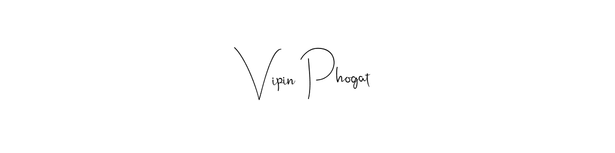 Use a signature maker to create a handwritten signature online. With this signature software, you can design (Andilay-7BmLP) your own signature for name Vipin Phogat. Vipin Phogat signature style 4 images and pictures png
