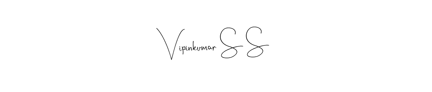 Also we have Vipinkumar S S name is the best signature style. Create professional handwritten signature collection using Andilay-7BmLP autograph style. Vipinkumar S S signature style 4 images and pictures png