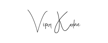 Download transparent PNG signature for name Vipul Kolhe styled with Andilay-7BmLP font. Ready to paste directly into PDF and Word agreements. Vipul Kolhe signature style 4 images and pictures png