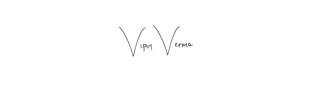 You should practise on your own different ways (Andilay-7BmLP) to write your name (Vipul Verma) in signature. don't let someone else do it for you. Vipul Verma signature style 4 images and pictures png