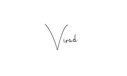 How to make Virad signature? Andilay-7BmLP is a professional autograph style. Create handwritten signature for Virad name. Virad signature style 4 images and pictures png