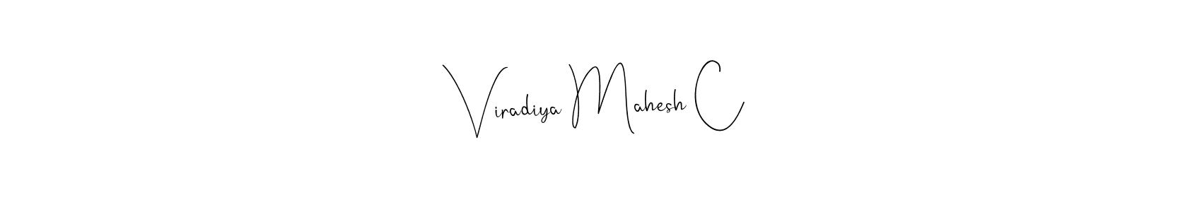 Design your own signature with our free online signature maker. With this signature software, you can create a handwritten (Andilay-7BmLP) signature for name Viradiya Mahesh C. Viradiya Mahesh C signature style 4 images and pictures png