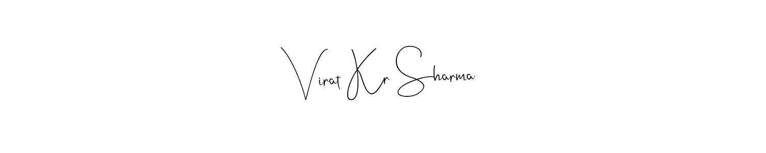 It looks lik you need a new signature style for name Virat Kr Sharma. Design unique handwritten (Andilay-7BmLP) signature with our free signature maker in just a few clicks. Virat Kr Sharma signature style 4 images and pictures png