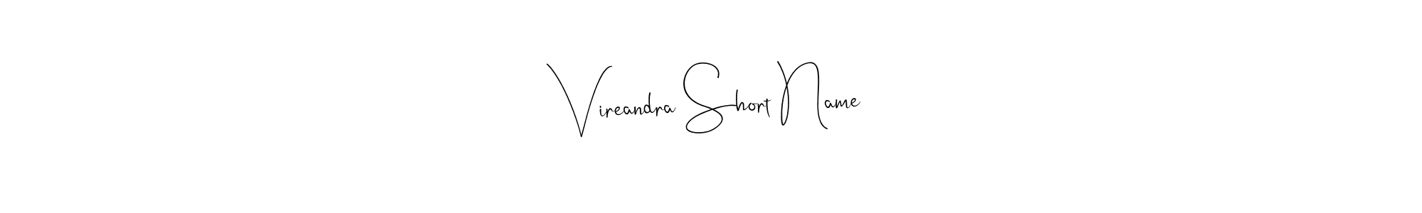 How to make Vireandra Short Name signature? Andilay-7BmLP is a professional autograph style. Create handwritten signature for Vireandra Short Name name. Vireandra Short Name signature style 4 images and pictures png