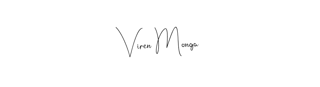 if you are searching for the best signature style for your name Viren Monga. so please give up your signature search. here we have designed multiple signature styles  using Andilay-7BmLP. Viren Monga signature style 4 images and pictures png