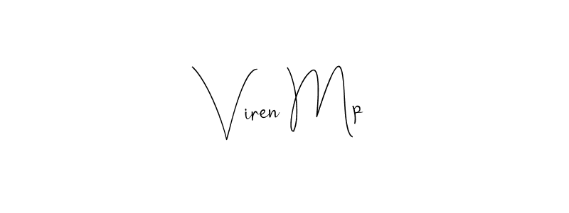 How to make Viren Mp signature? Andilay-7BmLP is a professional autograph style. Create handwritten signature for Viren Mp name. Viren Mp signature style 4 images and pictures png