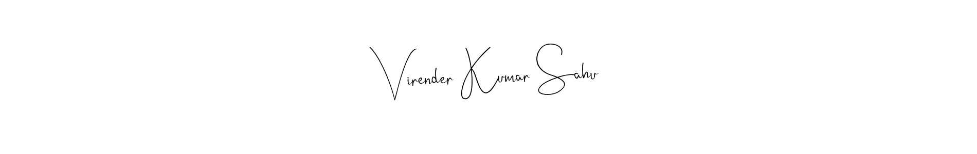 It looks lik you need a new signature style for name Virender Kumar Sahu. Design unique handwritten (Andilay-7BmLP) signature with our free signature maker in just a few clicks. Virender Kumar Sahu signature style 4 images and pictures png