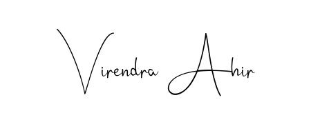 It looks like you need a new signature style for name Virendra Ahir. Design unique handwritten (Andilay-7BmLP) signature with our free signature maker in just a few clicks. Virendra Ahir signature style 4 images and pictures png