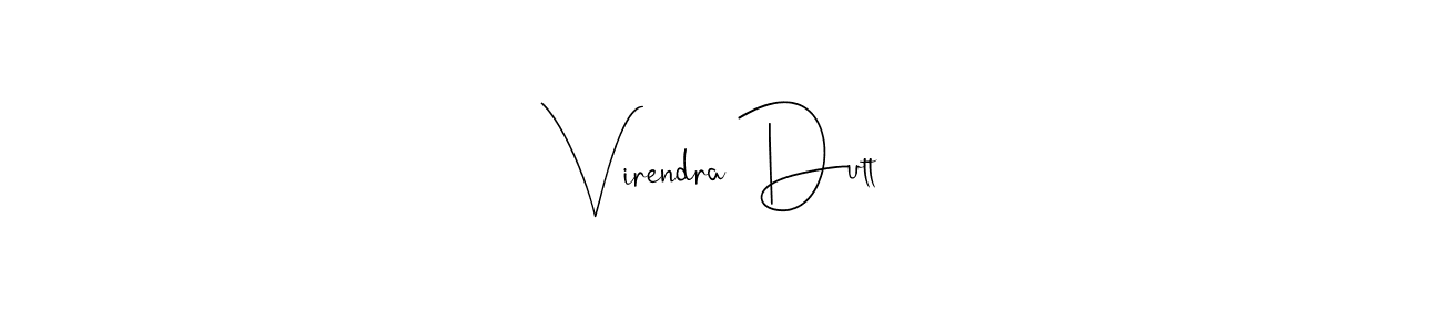 You should practise on your own different ways (Andilay-7BmLP) to write your name (Virendra Dutt) in signature. don't let someone else do it for you. Virendra Dutt signature style 4 images and pictures png