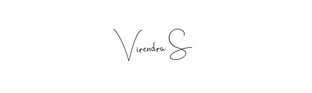 if you are searching for the best signature style for your name Virendra S. so please give up your signature search. here we have designed multiple signature styles  using Andilay-7BmLP. Virendra S signature style 4 images and pictures png