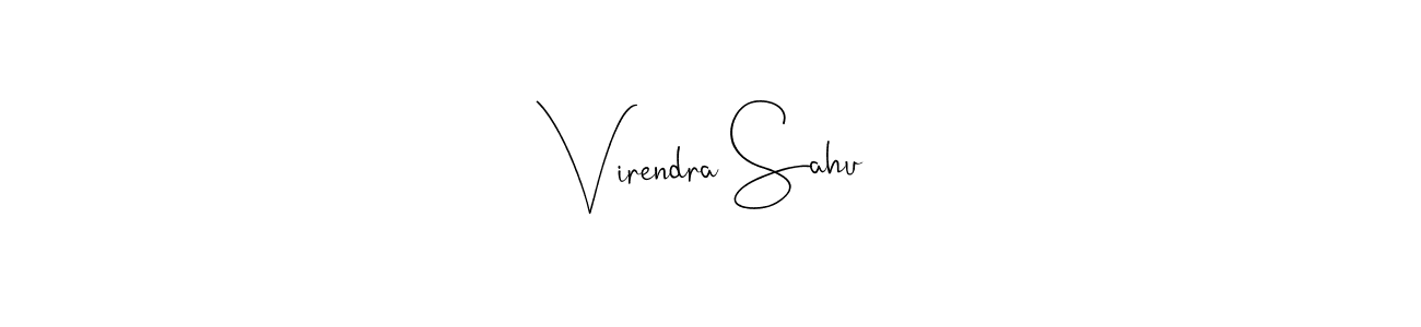 Design your own signature with our free online signature maker. With this signature software, you can create a handwritten (Andilay-7BmLP) signature for name Virendra Sahu. Virendra Sahu signature style 4 images and pictures png