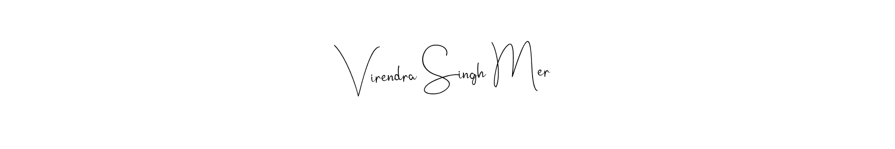 Use a signature maker to create a handwritten signature online. With this signature software, you can design (Andilay-7BmLP) your own signature for name Virendra Singh Mer. Virendra Singh Mer signature style 4 images and pictures png