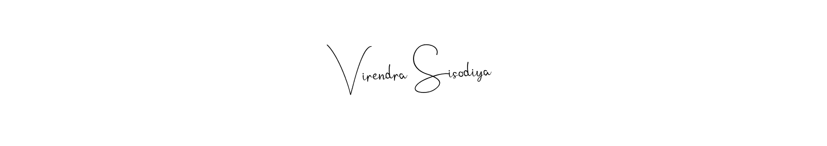 Also we have Virendra Sisodiya name is the best signature style. Create professional handwritten signature collection using Andilay-7BmLP autograph style. Virendra Sisodiya signature style 4 images and pictures png