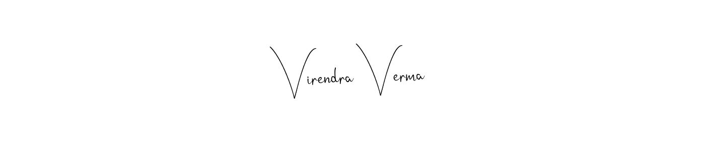 Virendra Verma stylish signature style. Best Handwritten Sign (Andilay-7BmLP) for my name. Handwritten Signature Collection Ideas for my name Virendra Verma. Virendra Verma signature style 4 images and pictures png