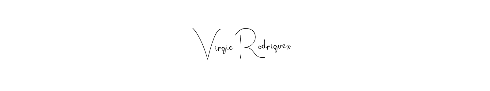 Also we have Virgie Rodriguez name is the best signature style. Create professional handwritten signature collection using Andilay-7BmLP autograph style. Virgie Rodriguez signature style 4 images and pictures png