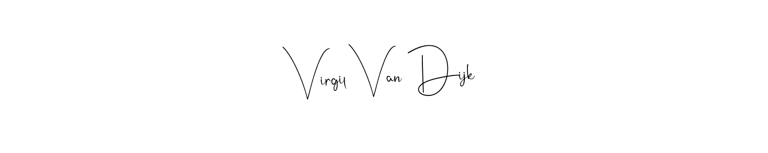 Make a beautiful signature design for name Virgil Van Dijk. Use this online signature maker to create a handwritten signature for free. Virgil Van Dijk signature style 4 images and pictures png