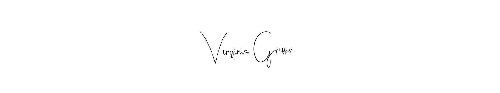 This is the best signature style for the Virginia Griffis name. Also you like these signature font (Andilay-7BmLP). Mix name signature. Virginia Griffis signature style 4 images and pictures png