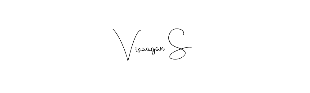 Create a beautiful signature design for name Visaagan S. With this signature (Andilay-7BmLP) fonts, you can make a handwritten signature for free. Visaagan S signature style 4 images and pictures png