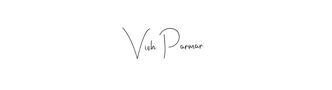 Make a beautiful signature design for name Vish Parmar. Use this online signature maker to create a handwritten signature for free. Vish Parmar signature style 4 images and pictures png