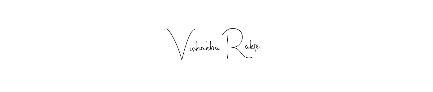 Design your own signature with our free online signature maker. With this signature software, you can create a handwritten (Andilay-7BmLP) signature for name Vishakha Rakte. Vishakha Rakte signature style 4 images and pictures png