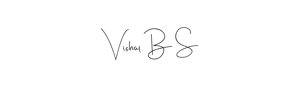 Best and Professional Signature Style for Vishal B S. Andilay-7BmLP Best Signature Style Collection. Vishal B S signature style 4 images and pictures png