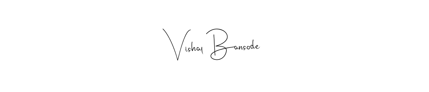 Here are the top 10 professional signature styles for the name Vishal Bansode. These are the best autograph styles you can use for your name. Vishal Bansode signature style 4 images and pictures png