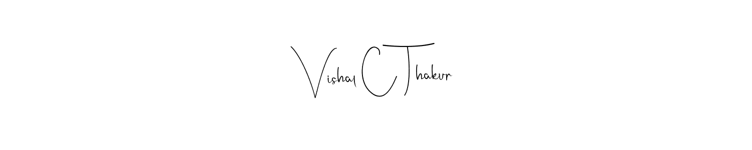This is the best signature style for the Vishal C Thakur name. Also you like these signature font (Andilay-7BmLP). Mix name signature. Vishal C Thakur signature style 4 images and pictures png