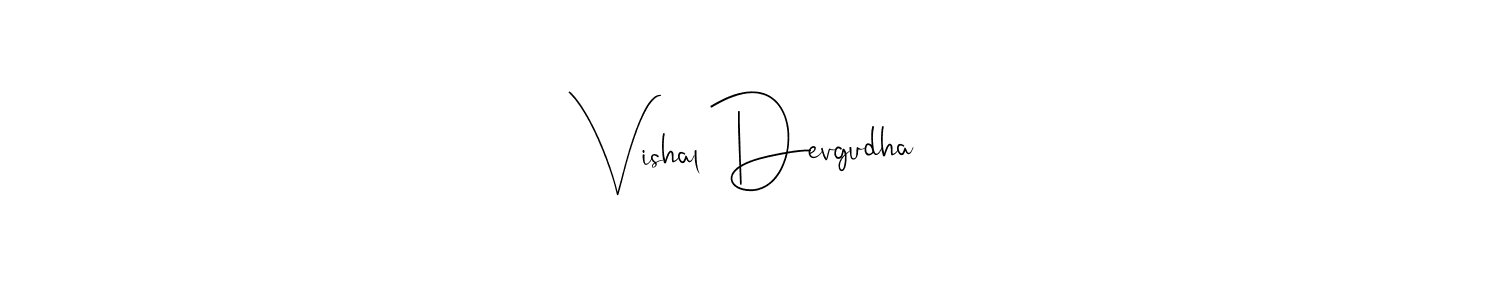 Design your own signature with our free online signature maker. With this signature software, you can create a handwritten (Andilay-7BmLP) signature for name Vishal Devgudha. Vishal Devgudha signature style 4 images and pictures png