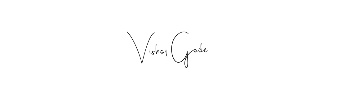 This is the best signature style for the Vishal Gade name. Also you like these signature font (Andilay-7BmLP). Mix name signature. Vishal Gade signature style 4 images and pictures png